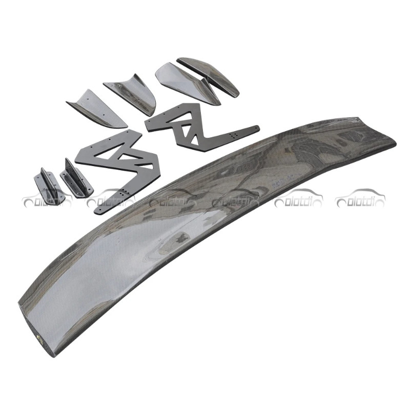 Carbon Fiber Spoon Style Rear Spoiler Trunk Boot Wing For Honda Civic FK8 FK7 Hatchback 2017+ Auto