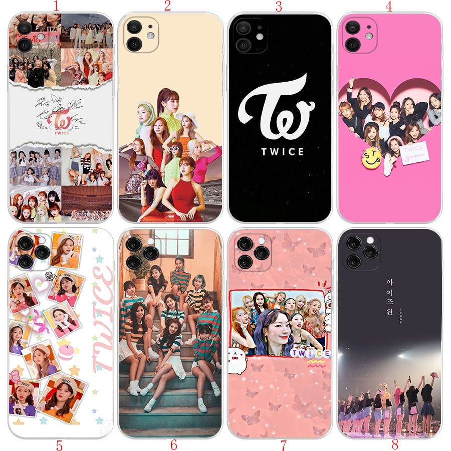 IPhone 11 11 Pro Max 12 13 Mini XR XS Max 12 13 Pro Max D40 TWICE K POP เคสโทรศัพท์โปร่งใสนุ่ม