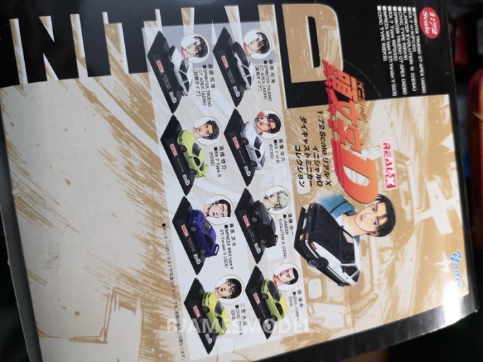 พร้อมสต็อก real-x 1: 72 Initial D Ultra-Fineรถรุ่นFujiwara Takumi AE86 EVO3 RX7 EK9 Full