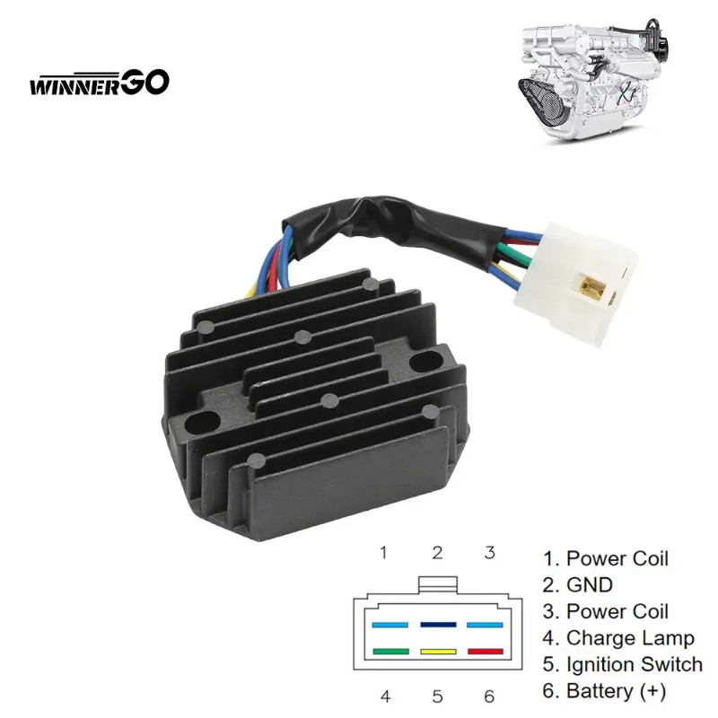 Voltage Regulator Rectifier For KUBOTA TRACTOR BX1500 BX1800 BX1830 BX22 BX23 Z602E B9200 G1800  F2