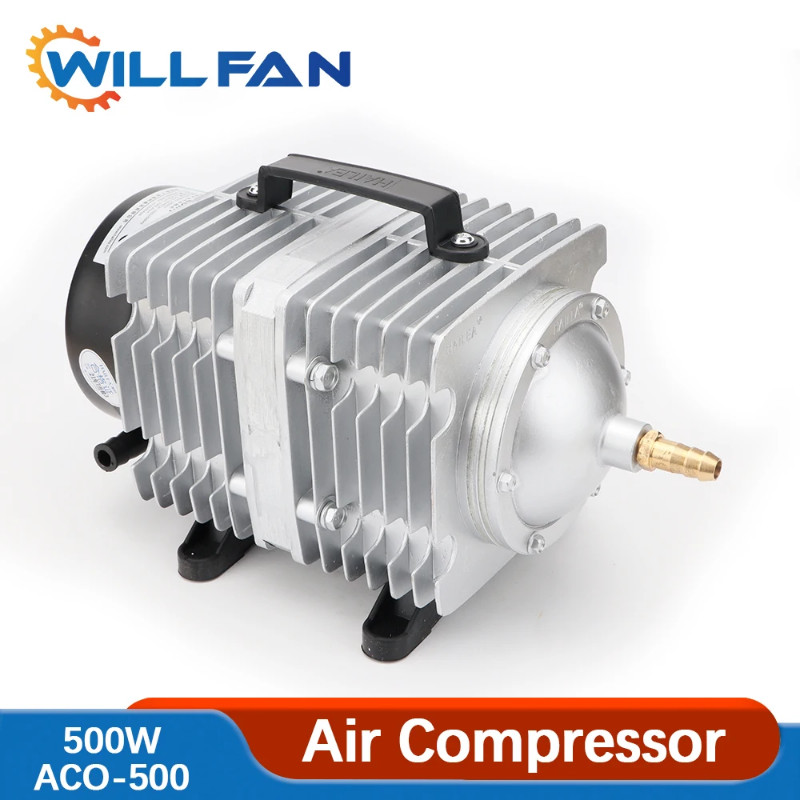 Will Fan Hailea Aco-500 Air Pump 500w 280L/min Electrical Magnetic Compressor For Laser Cutter Engr
