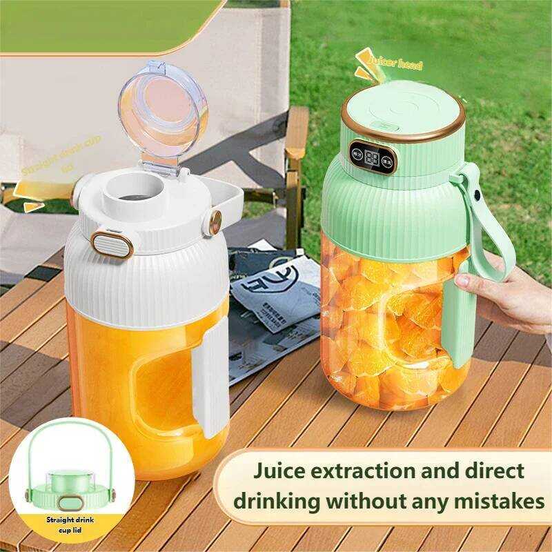 C Fruit Juicer Cup Portable Electric Fruit Mixer Stirrng Cup Large Capacity Smoothie Quick Making B
