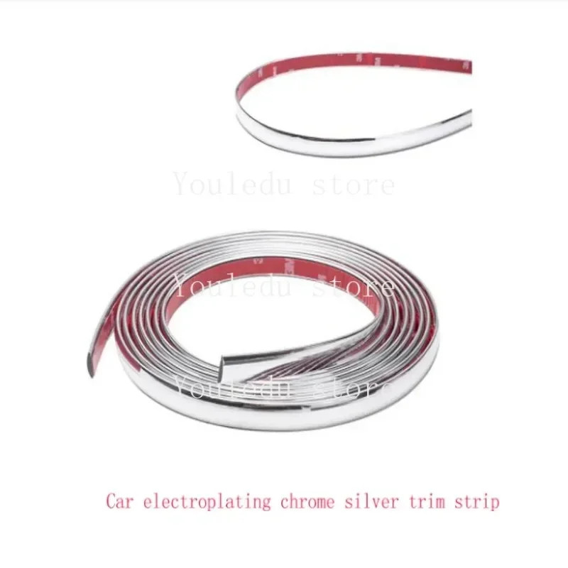 NEW 3M 5M Exterior Car Chrome Body Strip Bumper Auto Door Protective Moulding Styling Trim Sticker