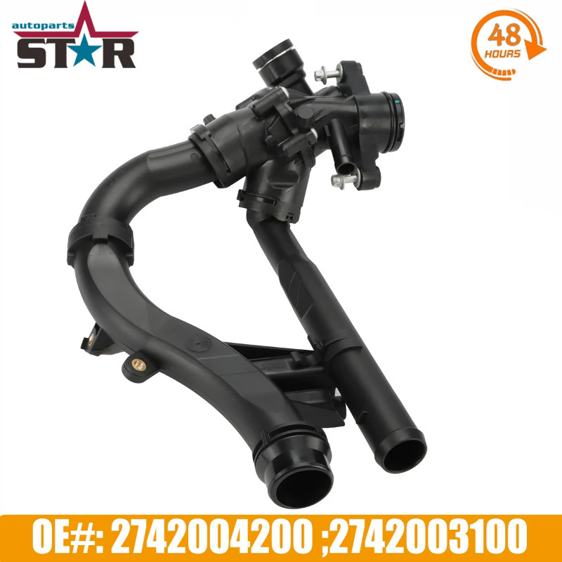 Coolant Thermostat Housing 2742004200 2742003100 For Mercedes Benz C200 C300 Glc250 Glc300 Glc350e