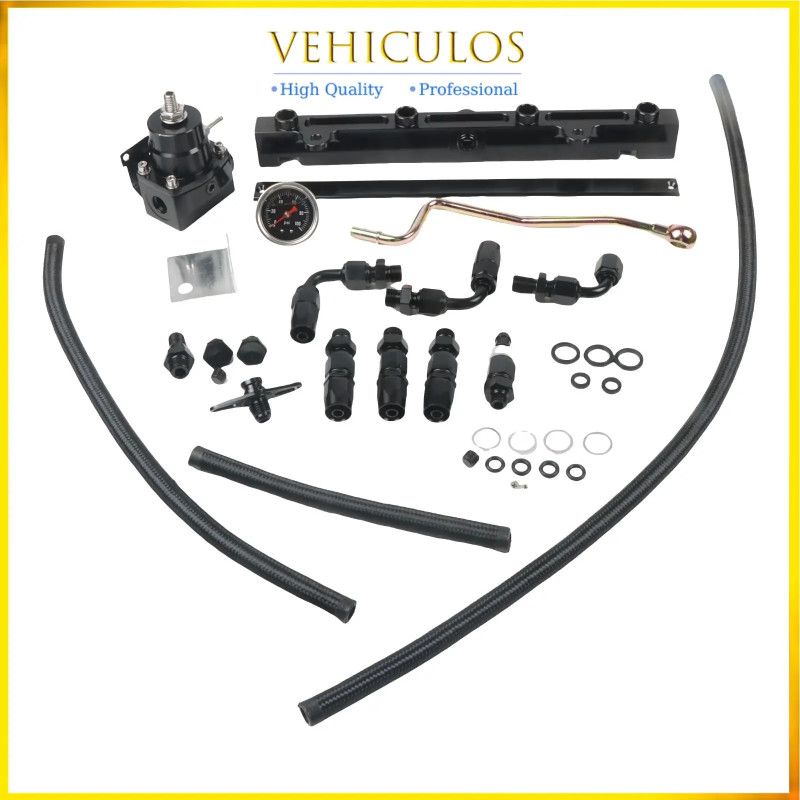 1 Set New K Series Tucked K Swap Fuel Line System Kit For Civic Del Sol Integra AN6 K20 K24 DC2 EG