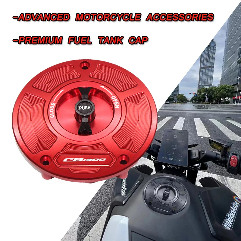 For  CB CB1300 CB1300F CB1300S CB600F CNC Keyless High-Quality Motorcycle Fuel Tank Cap,Exquisite A