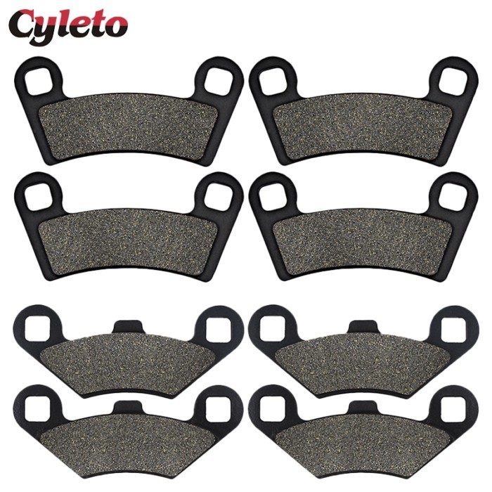 Cyleto Motorcycle Front Rear Brake Pads for Polaris RZR570 RZR 570 EPS 12-19 RZR800 Ranger RZR 800