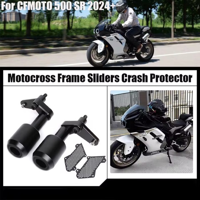 Motocross Frame Sliders Crash Protector For CFMOTO 500SR SR 500 VOOM 2024