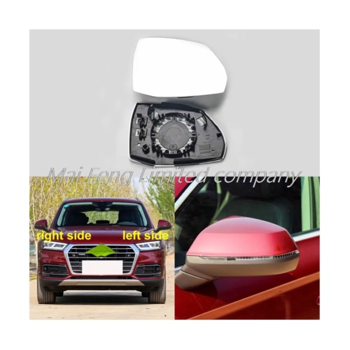 Heated automotive side mirror glass for Audi Q5 Q5L 2018-2022 / Q7 Q7 2016-2022, 4M0857535