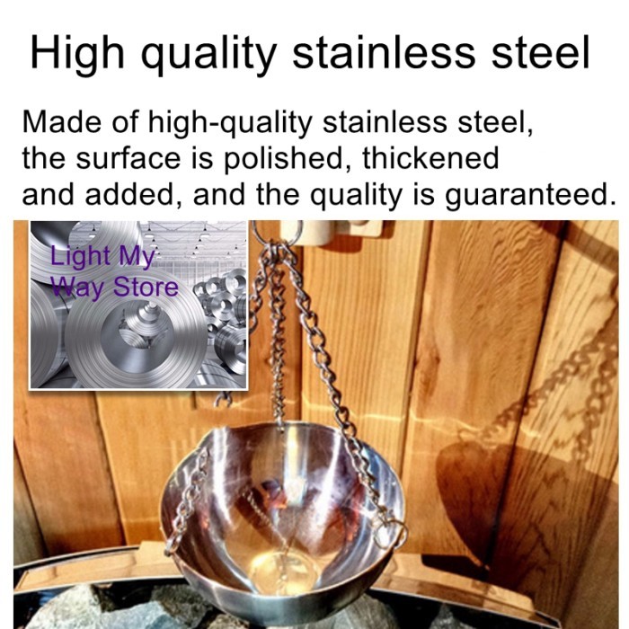 Stainless steel sauna room essential oil bowl dry steam room special thickened essence bowl whole s