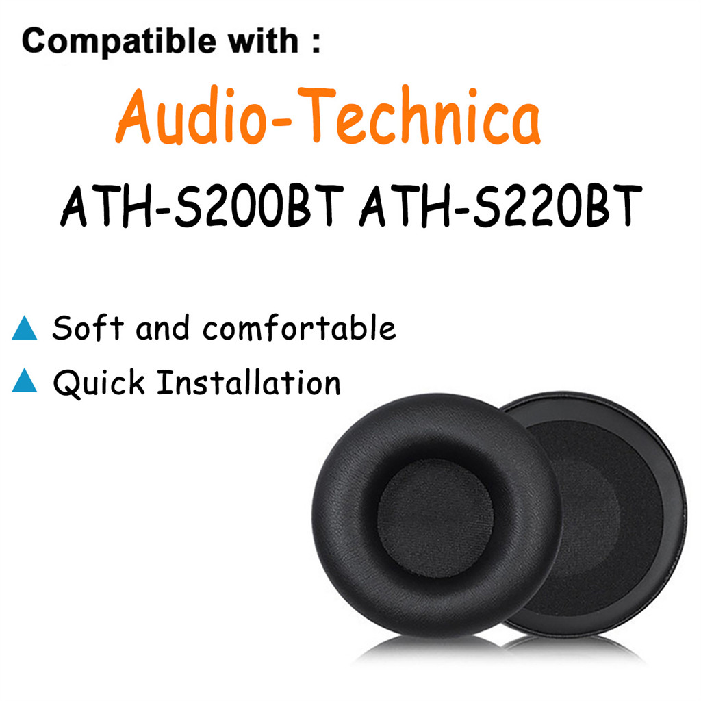 แผ่นรองหูฟังฟองน้ําทดแทนสําหรับ Audio Technica ATH-S200BT / S220BT แผ่นรองหูฟัง