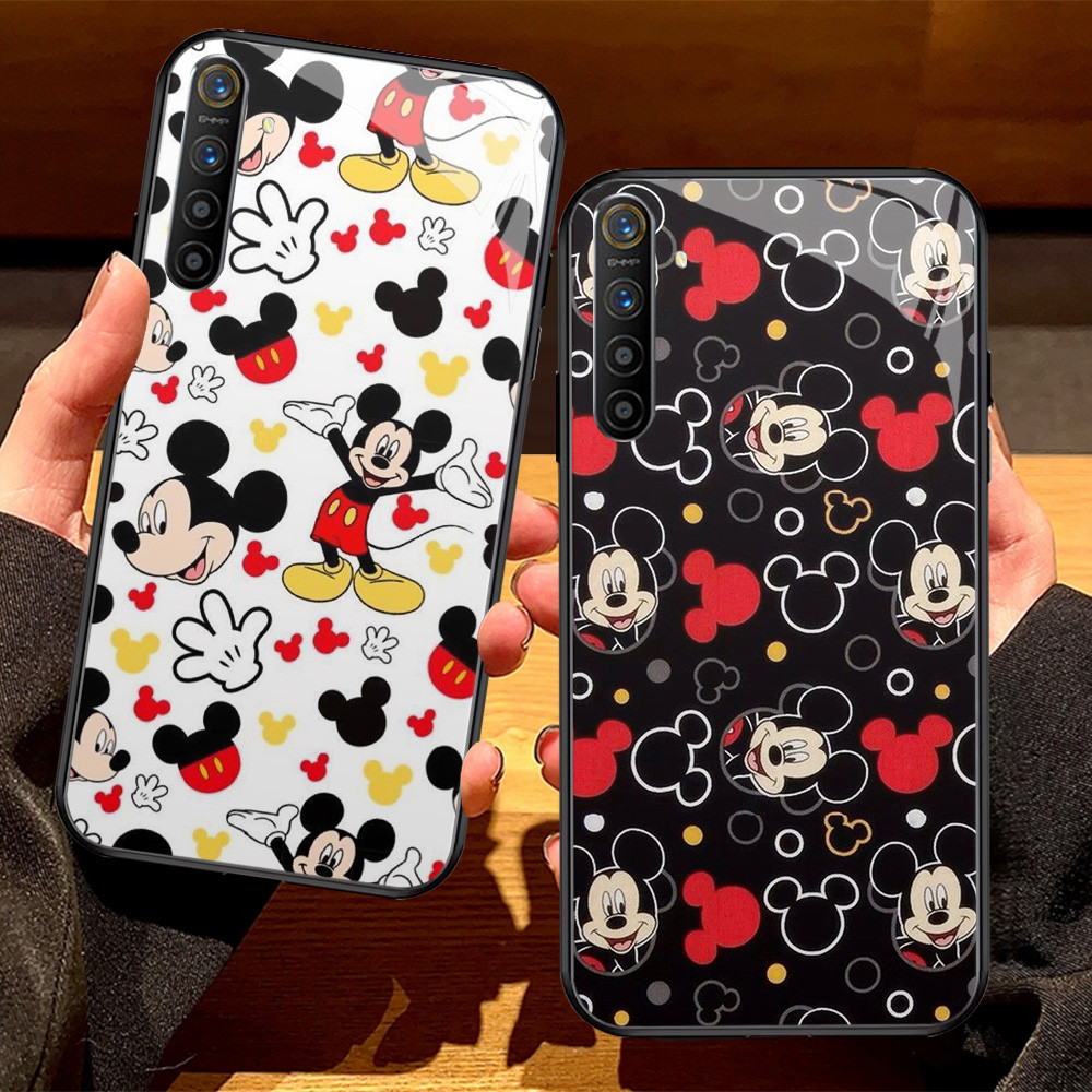 G-77 Mickey HD แก้วสําหรับ Realme 5 C17 Narzo 30A 3i 20A 20 C65 10A 6i 7i 10 5i C67 7 3 5S Pro กรณี
