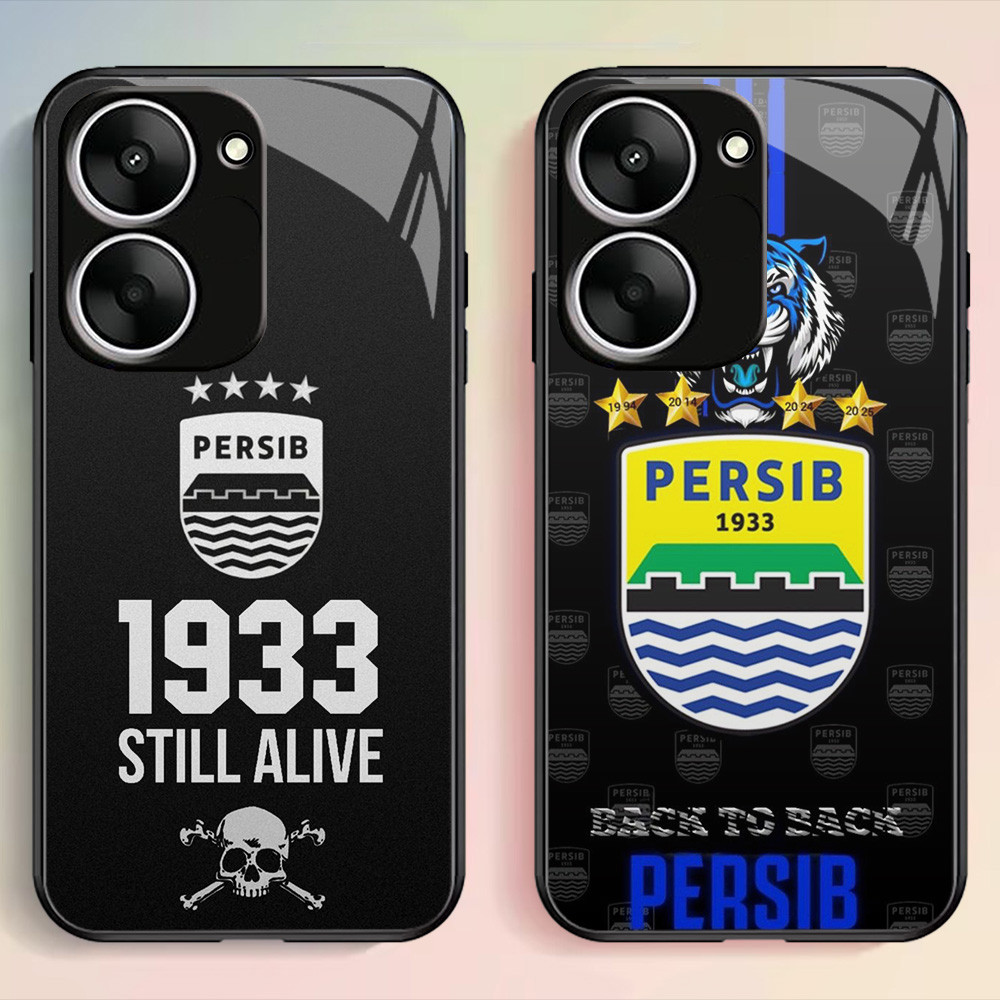 G-63 Persib HD Glass Casing สําหรับ VIVO Y16 Y03t Y27S Y01 Y01A Y18 Y56 Y03 Y36 IQOO Z9X 5G กรณี