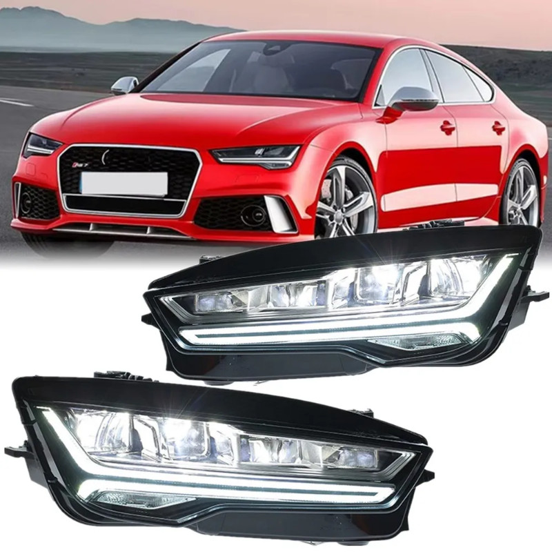 For Audi A7 Led Headlight Assembly Modified A7L Matrix LED Daytime Running Light Turn Signal Headla