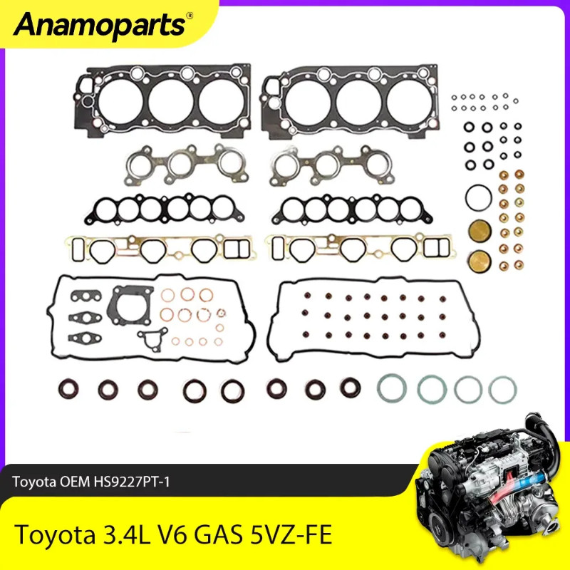 Engine Parts Full Head Gasket Set Fit 3.4 L 5VZ-FE For Toyota 4Runner Tacoma Tundra T100 3.4L V6 GA