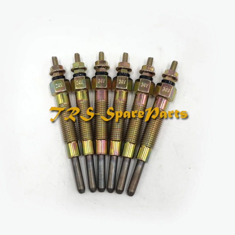 6X Glow Plugs 11065-10T01 for Nissan Patrol GR Y60 4.2D Engine TD42