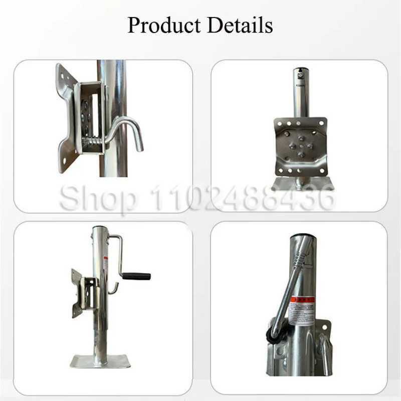 Sidewind Trailer Jack Jockey Wheel CAP 2000 LBS Stands Support Legs Corner Steady Camper Boat RV Pa