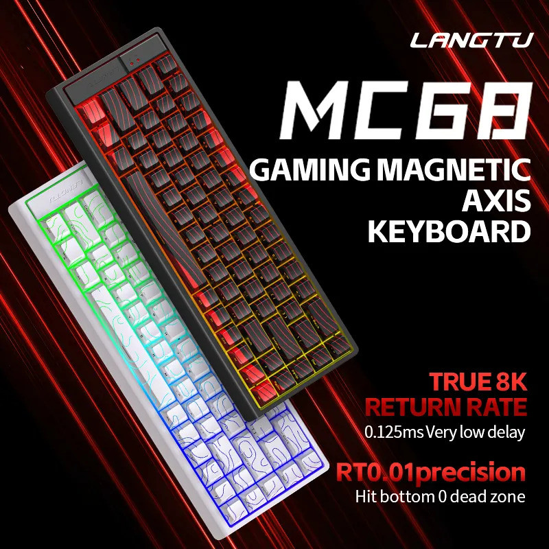 LANGTU MC68 Magnetic Axis Mechanical Keyboard พร้อม 0 Dead Zones, Full Key Hot-Swappable, เกมประสิทธ