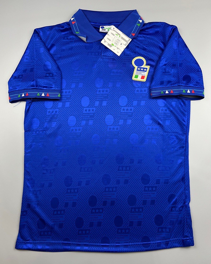 เสื้อบอล ย้อนยุค ทีมชาติ อิตาลี่ 1994 เหย้า Retro Italy Home เรโทร คลาสสิค
