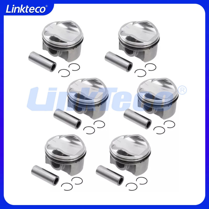 Engine Piston & Ring Set Fit 3.0 T L V6 GAS CAJ CGW CTU For 07-18 AUDI A6 A7 A8 Q5 Q7 S4 S5 SQ5 VW