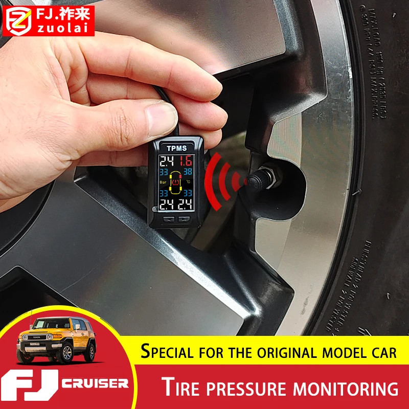 For Toyota FJ Cruiser Tire Pressure Monitor Systems Intelligent Tire Temperature Detection Tire Pre