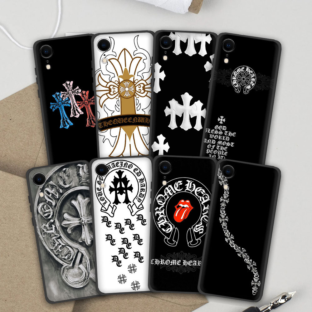 TPU Soft Case สําหรับ Samsung Galaxy A05 A05S A10 A10S A20 A20S A30 A21 M10S 4RV8 Chrome หัวใจเคสโทร