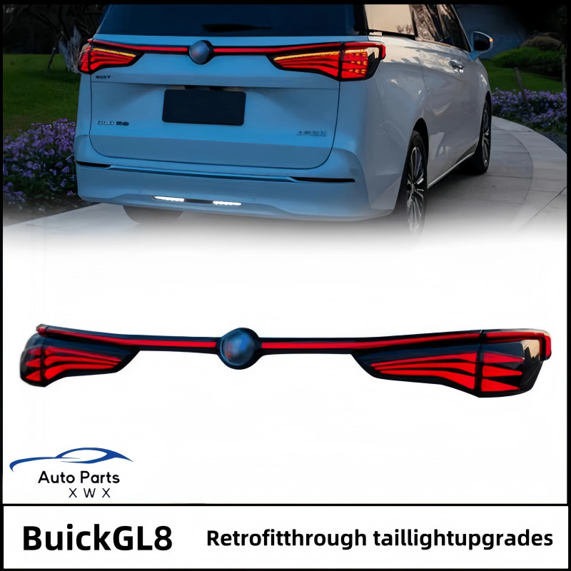 The For Buick GL8 ES 653T 20-23 Led taillight assembly is upgraded with a light conversion brake li