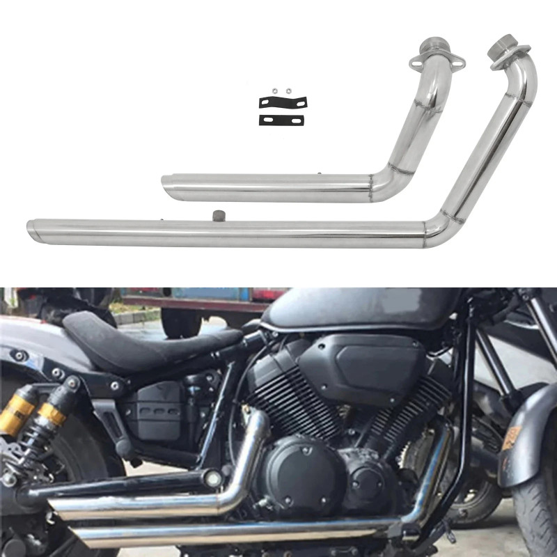 For Yamaha V-Star XV950 Bolt XVS950 XV 950 All Years Motorcycle Exhaust System Pipe With Muffler Re