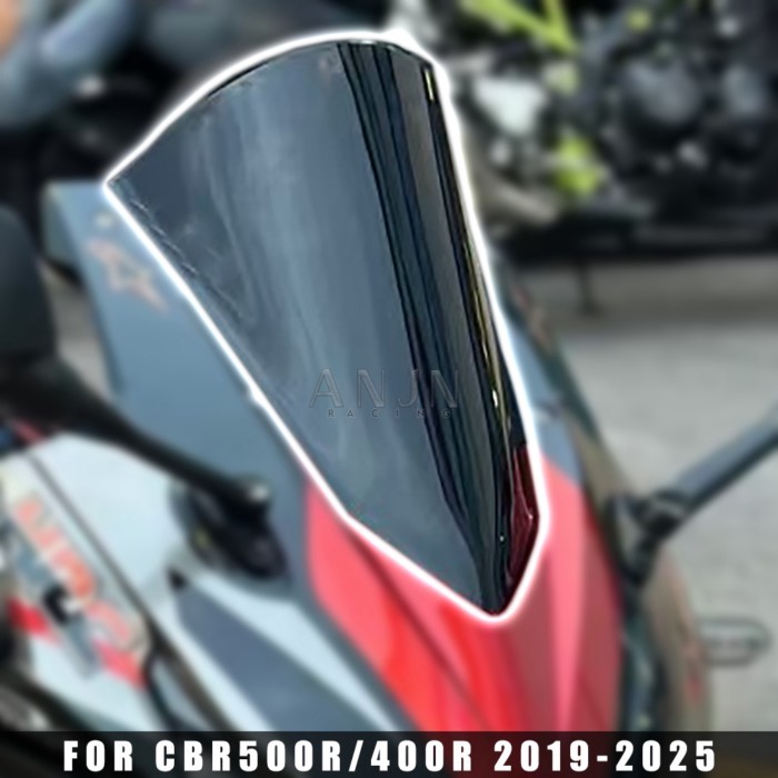 CBR500R RACE HIGH WINDSCREEN For Honda CBR400R CBR500R 2019-2024 Sport Touring Windshield Double Bu