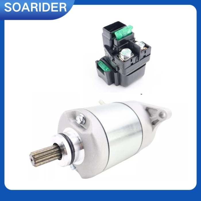Starter & Relay For Suzuki Eiger 400 2WD Auto LT-A400 Auto LT-A400F 2002-2007 Eiger 400 2WD LT-F400