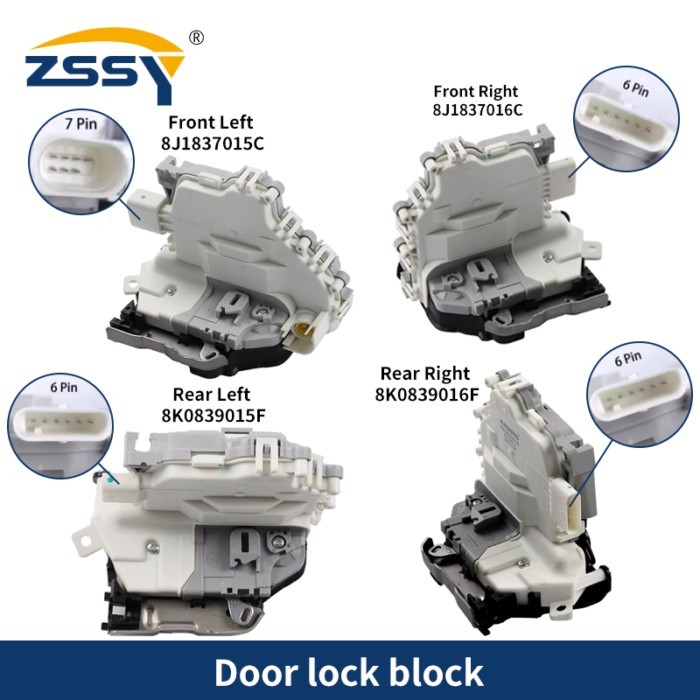 Door Lock Actuator 8J1837015C 8J1837016C 8K0839015C 8K0839016C For Audi A1 A4 A5 A6 Q3 Q5 Q7 TT SPY