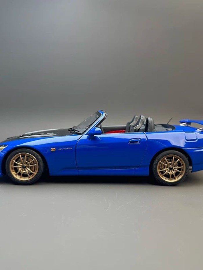 พร้อมสต็อก MH 1: 18 Honda S2000 AP2 MUGEN Alloy Full Open Car Model MOTOR HELIX