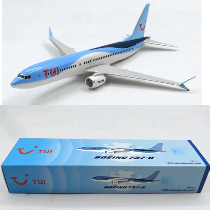 1: 200 TUI BOEING737-8 เย็บจําลองเครื่องบินรุ่น Static Aviation Collection เครื่องประดับ