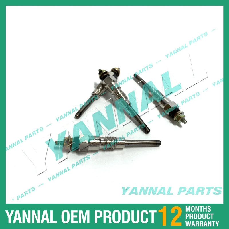 For Kubota V2203-E V1903-E V2403 V2003T Engine 4D87 4PCS Glow Plug Y-716RS