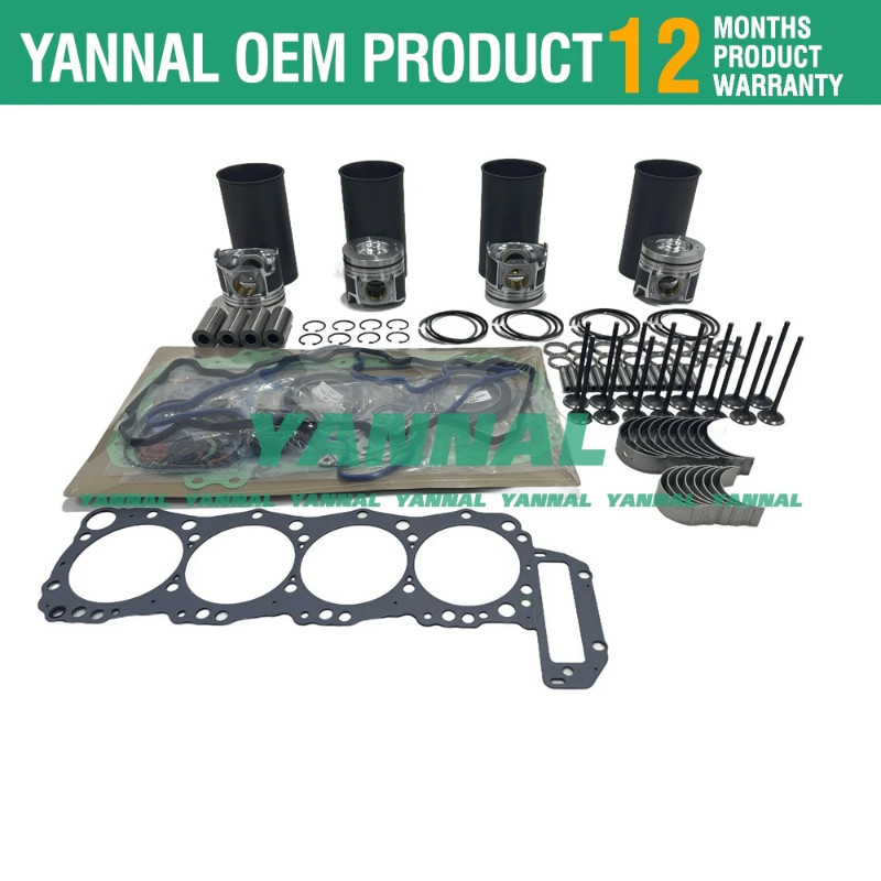 J05E Overhaul Rebuild Kit Replacement For Hino J05E Engine Kobelco SK200-8 Excavator Piston S130A-E