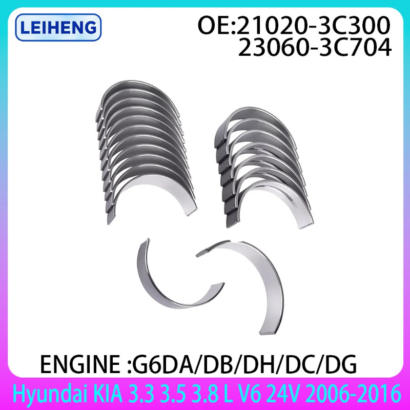 STD Main & Connecting Rod Bearing Set Fit for Hyundai KIA 3.3 3.5 3.8 L V6 GAS G6DA G6DB G6DC G6DH