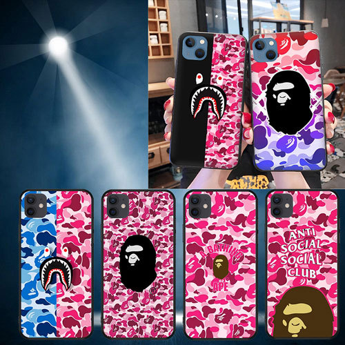 Soft black iPhone 5s SE 6s 6 Plus 7 8 Plus X XS XR XS Max 17 air 17pro Max Bape wallpaper1 เคสโทรศัพท์