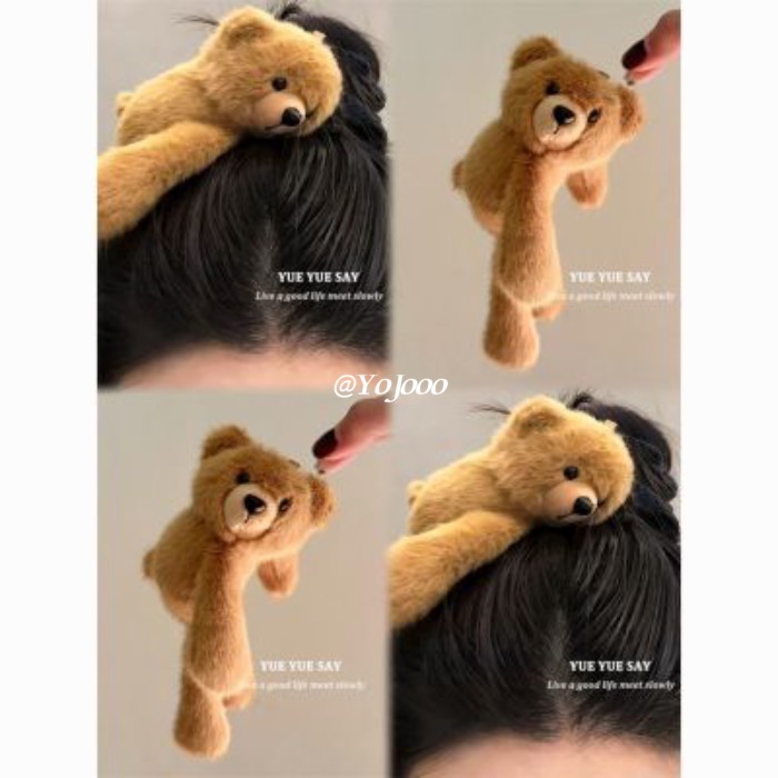 หมีตุ๊กตามอนสเตอร์ กิ๊บน่ารักสำหรับผม ดีไซน์ใหม่ พร้อมคลิปหนีบผม