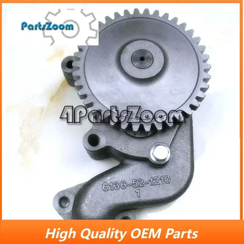 Oil Pump 6136-51-1002 for Komatsu 6D105 Engine PC200-1 PC200-2 PC220-2 Excavator