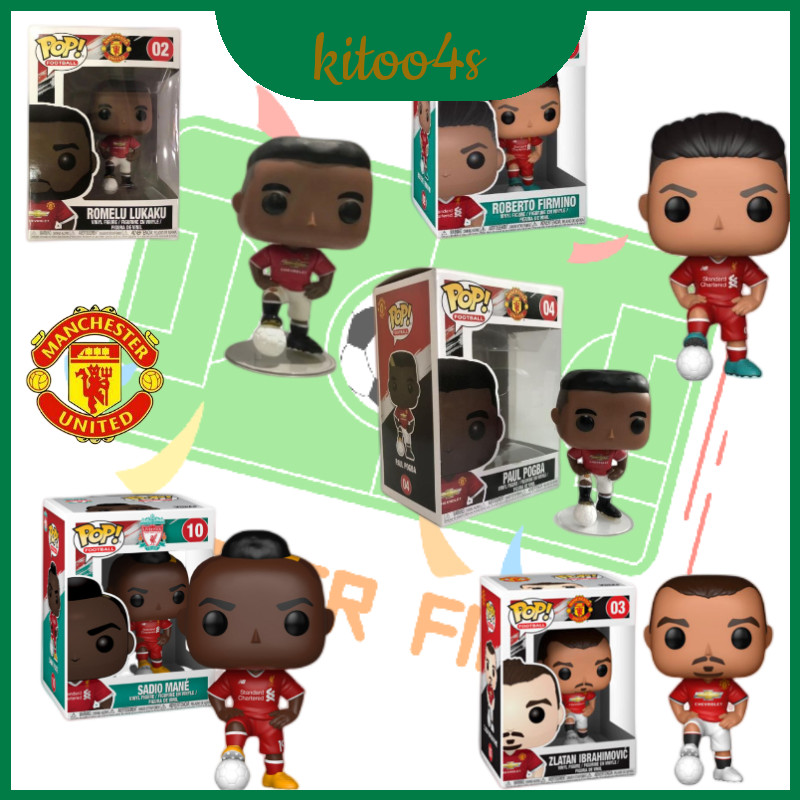 ดาราฟุตบอลที่น่ารักและแม่นยํา Miniatures Pogba Mane Ibrahimovic Salah