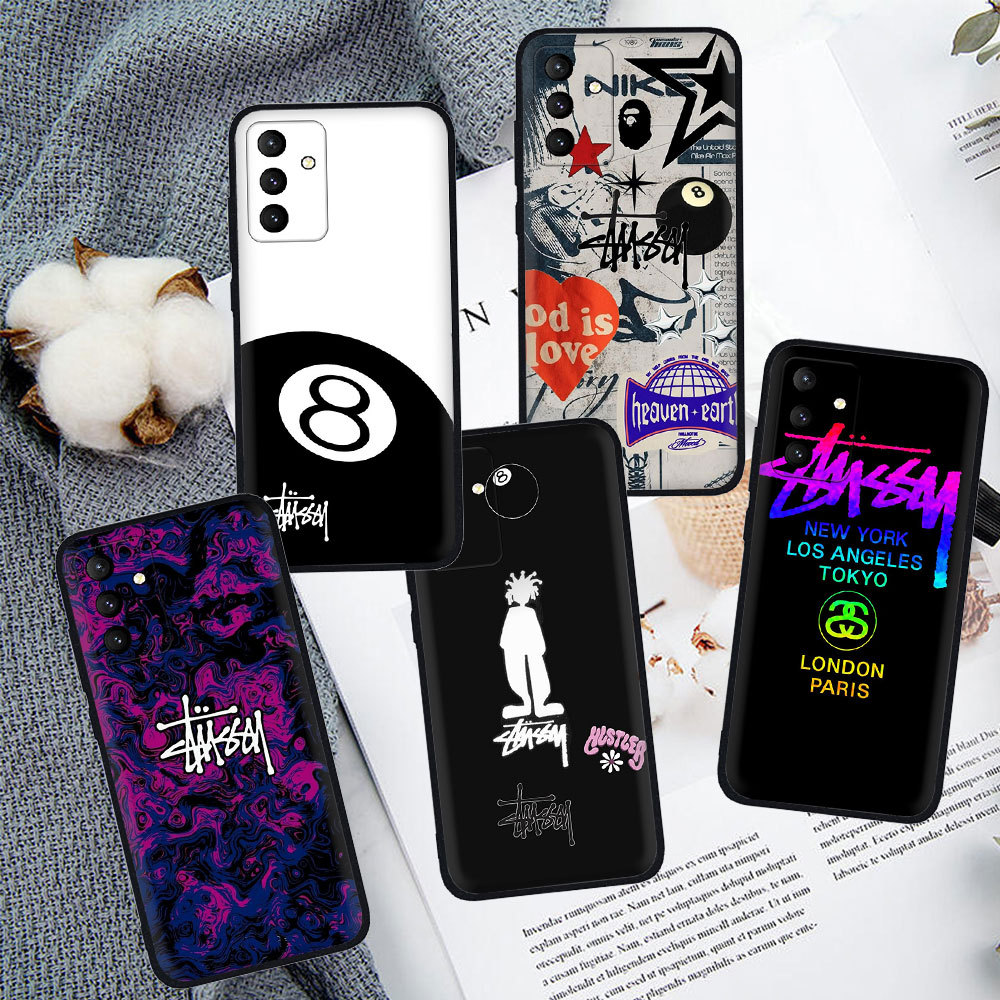 STUSSY Soft TPU Balck Shell Realme 5 5i 5s 6i 5Pro 6 6S 6Pro Q XT X2 K5 3 3Pro HG41 Stussyเคสโทรศัพท