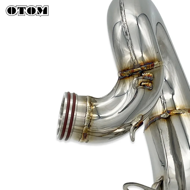 OTOM 2020-2023 Motorcycle Exhaust Muffler Silencer Stainless Steel Connect Pipe For KTM XC XCW EXC