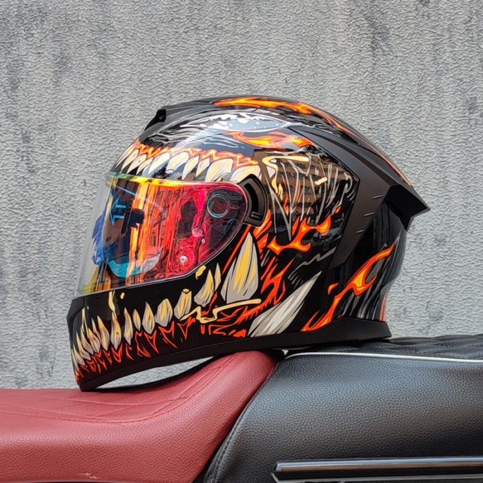 Motorcycle Full face helmet dual lens anti-fog motorbike motorcross racing helmet Casco Capacete pr