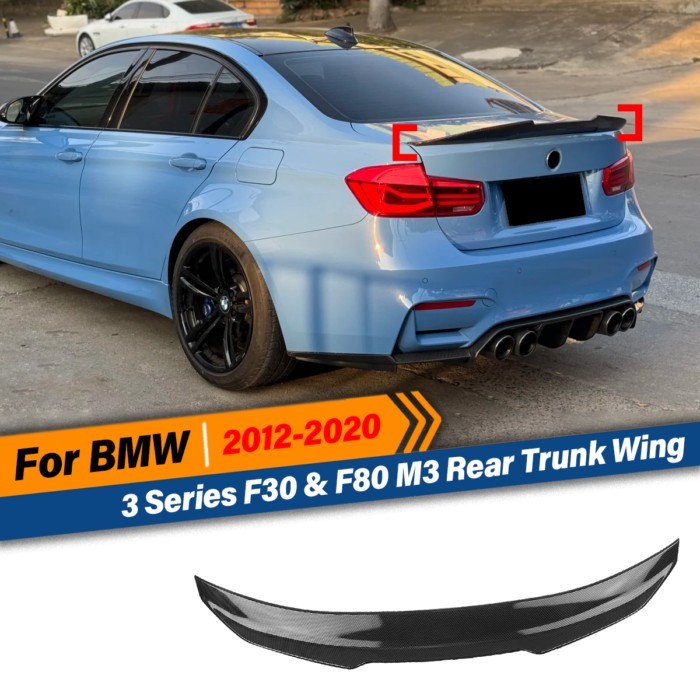 For BMW 3 Series F30 & F80 M3 2012 2013 2014 2015 2016 2017 2018 2019 2020 PSM Style Rear Trunk Win