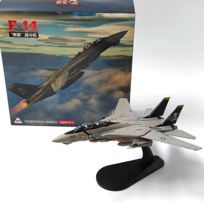 1: 100 American F14 Tomcat Fighter จําลองเครื่องบินรุ่น VF-84 Static Collection เครื่องประดับ WLTK
