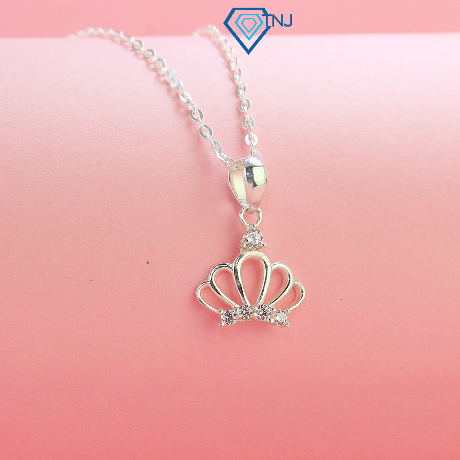 TNJ สร้อยคอผู้หญิงมงกุฎหินประกาย DCN0664 - TNJ Jewelry