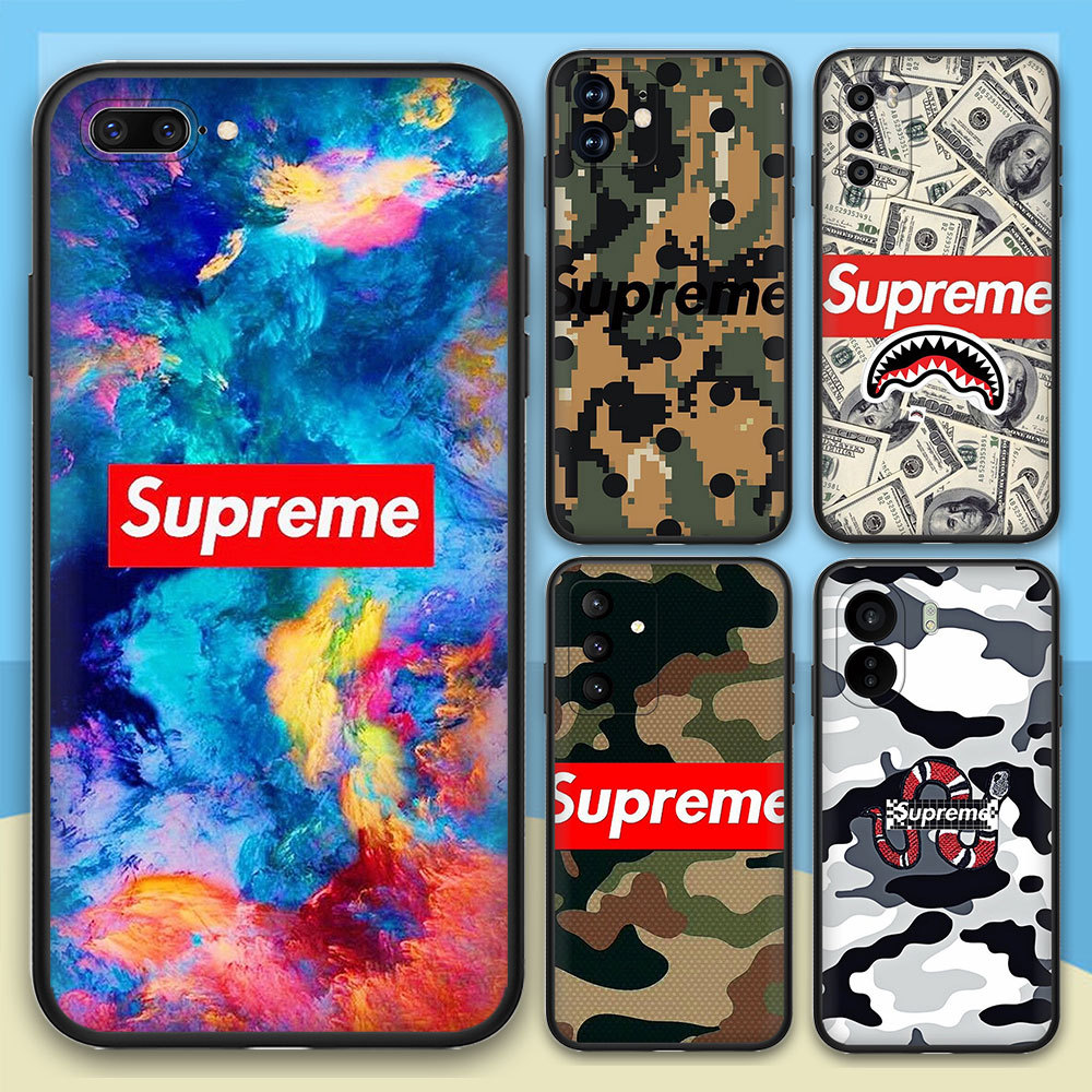 OPPO A3 A3X A3Pro K12X F25 Pro F27 A40 C656 Supreme ซิลิโคนอ่อนนุ่มฝาครอบ TPU สีดํา