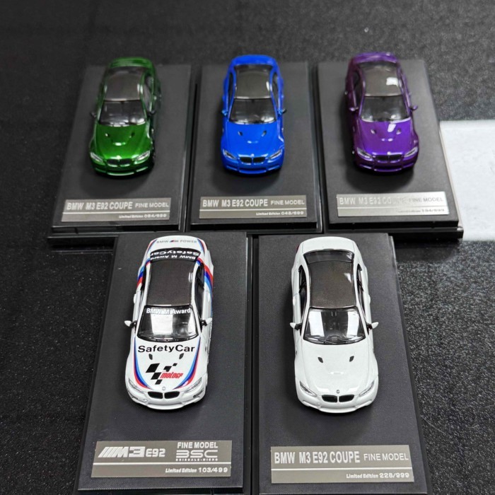 Ready Stock 1: 64 Fine model fm BMW m3 e92 Coupe Alloy Car model