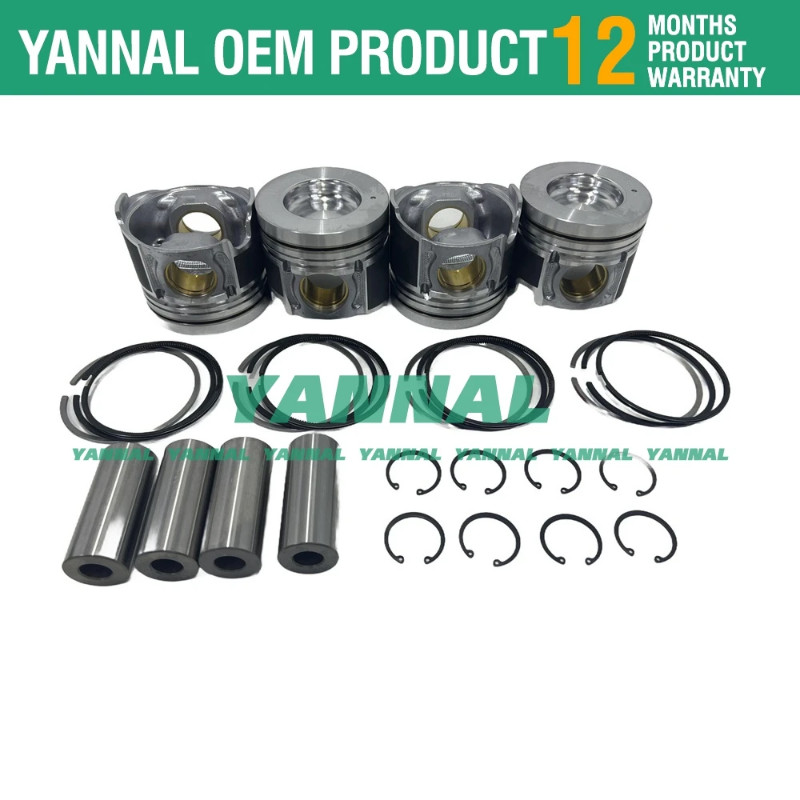 J05C Piston Kit W/ Ring Set For Hino Engine J05C J05C-T Excavator E213B