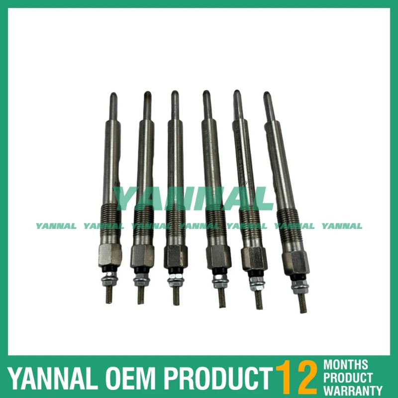 6X Glow Plug 9-82513-928-7 182513-0440 24V For Isuzu 6BD1 Engine Parts